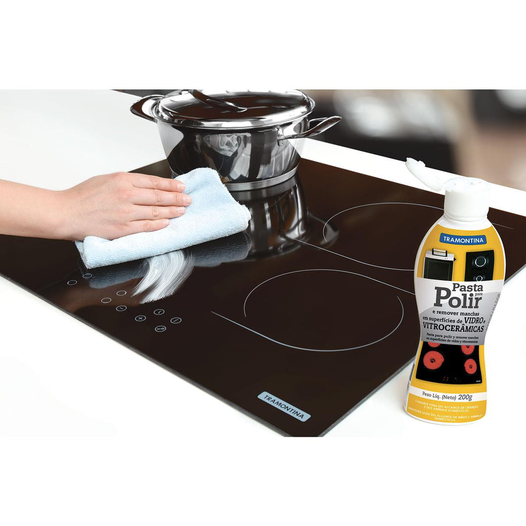 Cooktop Elétrico Tramontina New Square Vitrocerâmico com 4 Áreas de Aquecimento e Comando Touch 94747022
