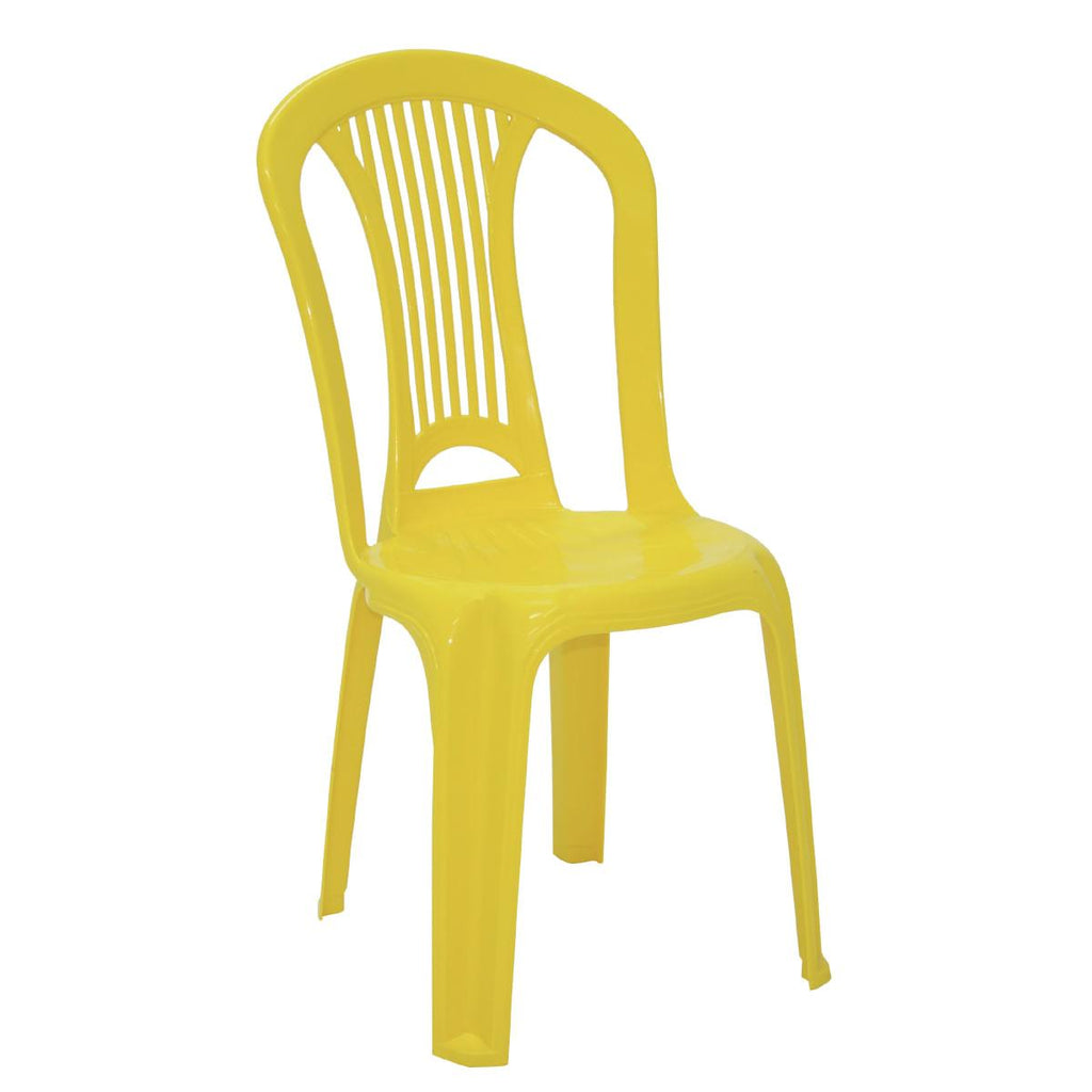 Cadeira Bistrô Tramontina Atlântida Basic em Polipropileno Amarelo