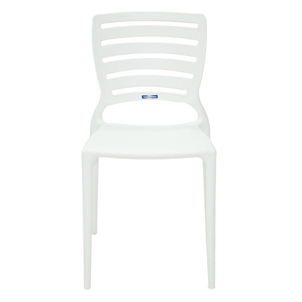 Cadeira Sofia encosto horizontal branca Tramontina 92237010