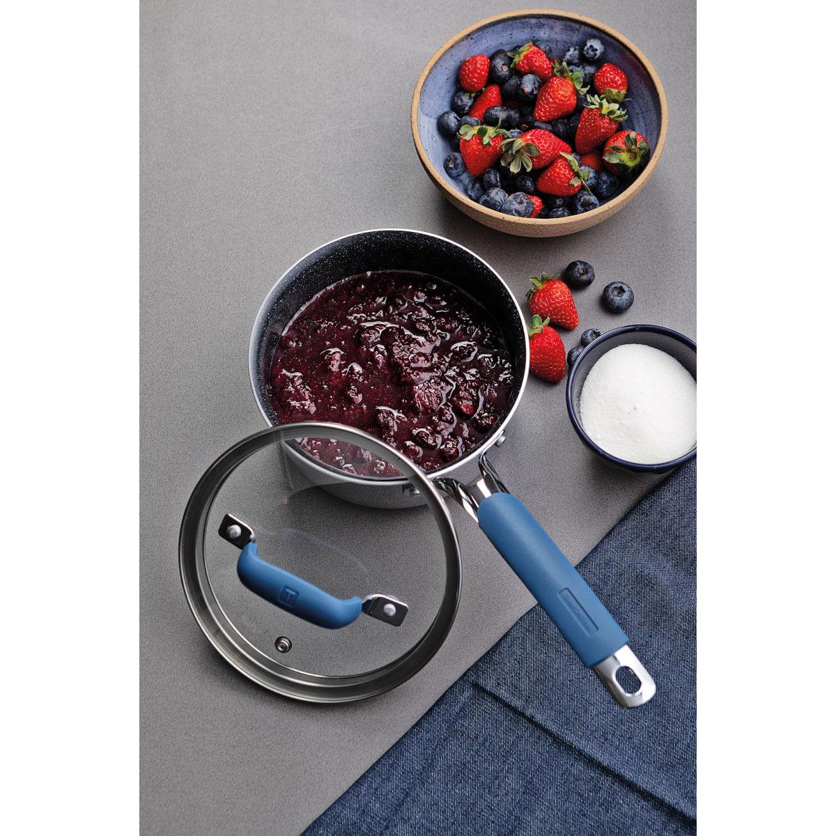 Panela Tramontina Romagna Aço Inox Cerâmico Black Stone 16 cm 1,5 L