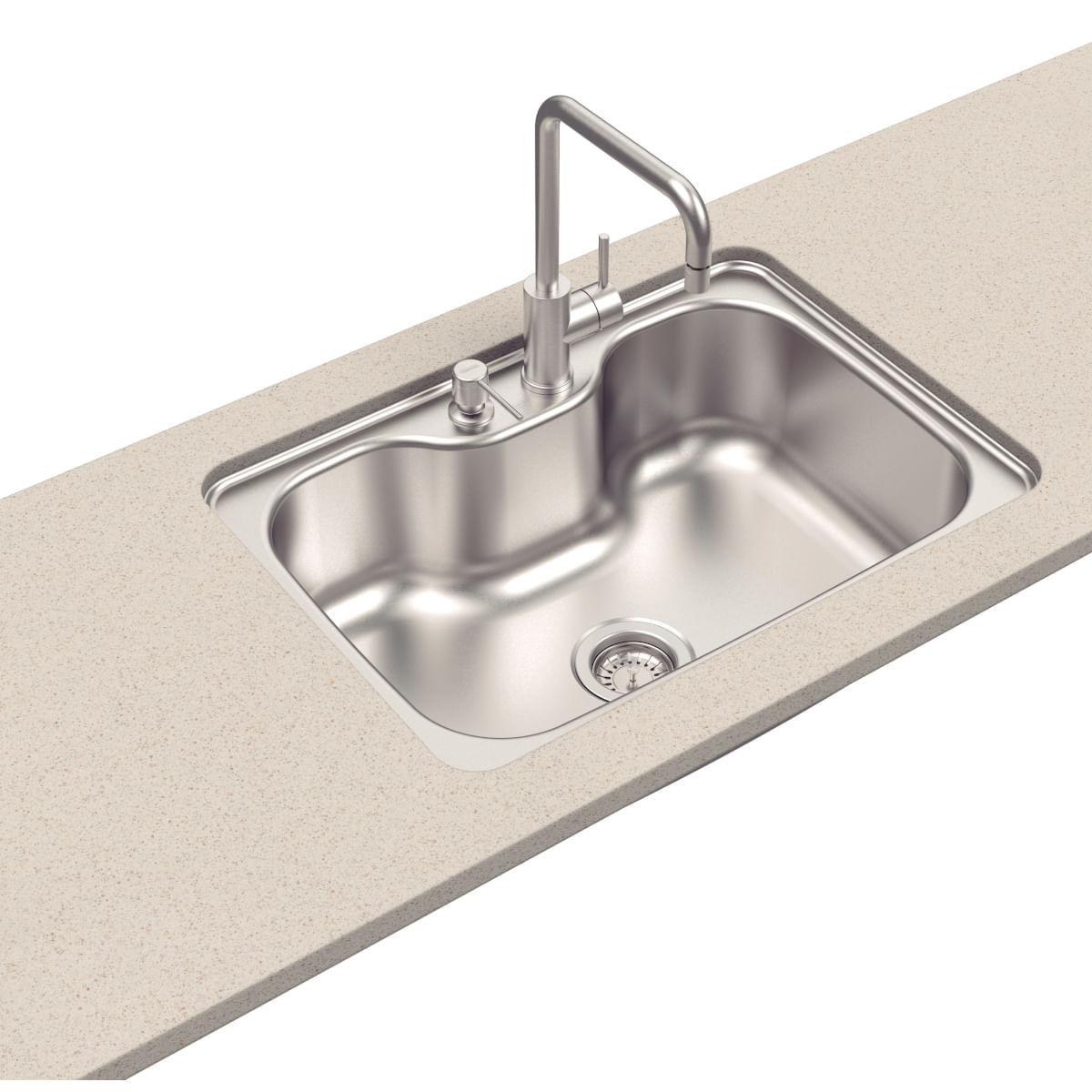 Cuba Morgana Tramontina Undermount 69x49 cm Aço Inox Acetinado
