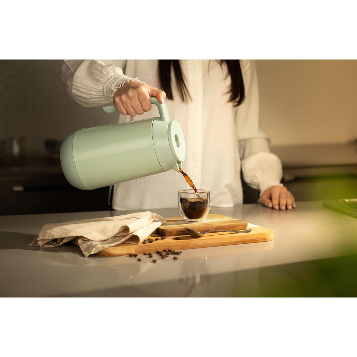 Bule Térmico Tramontina Exata em Aço Inox Revestido Verde 1 L