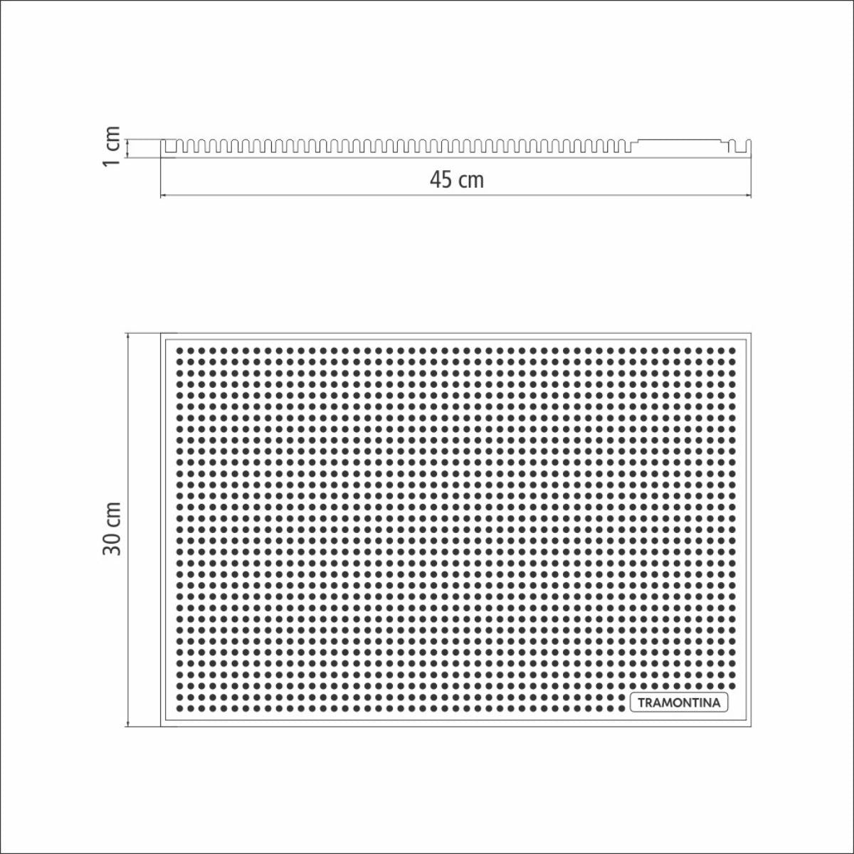 Tapete de Bar em PVC Antiderrapante para Balcão 45x30 cm