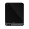 Cooktop de Indução Portátil Fischer 1 Boca Bivolt Touch Screen Cinza Eiger