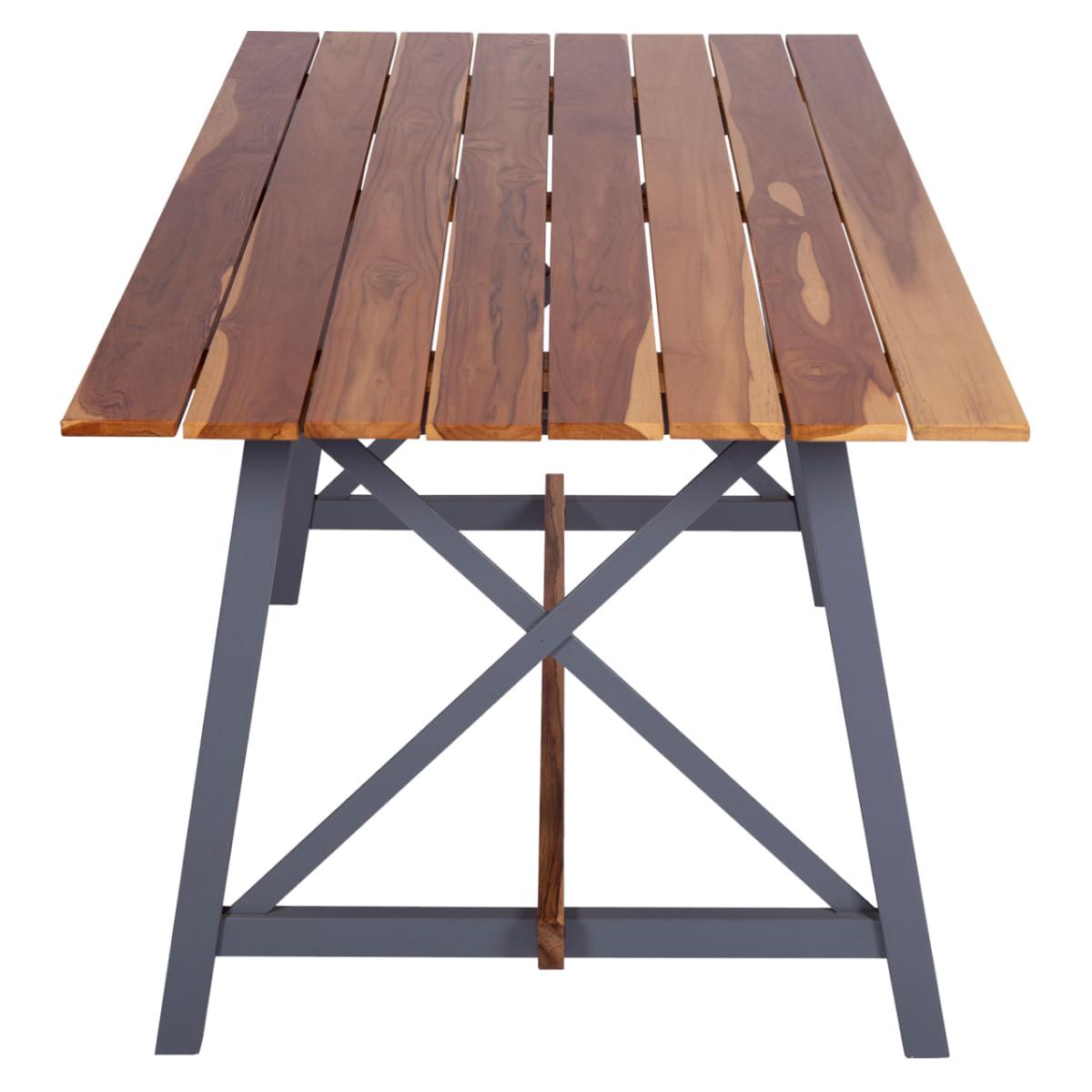 Mesa Retangular Tramontina Mistral em Madeira Teca e Tauari com Acabamento Verniz Incolo 160 x 84 cm