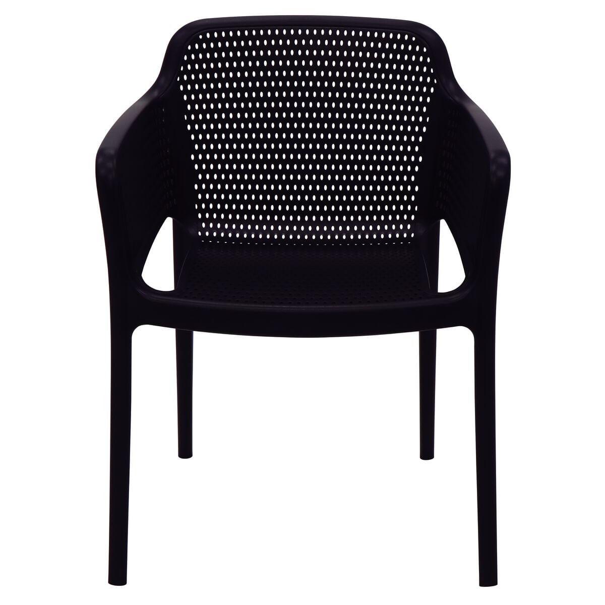 Cadeira Tramontina Gabriela Eco em Polipropileno Oceano +Clean Preto