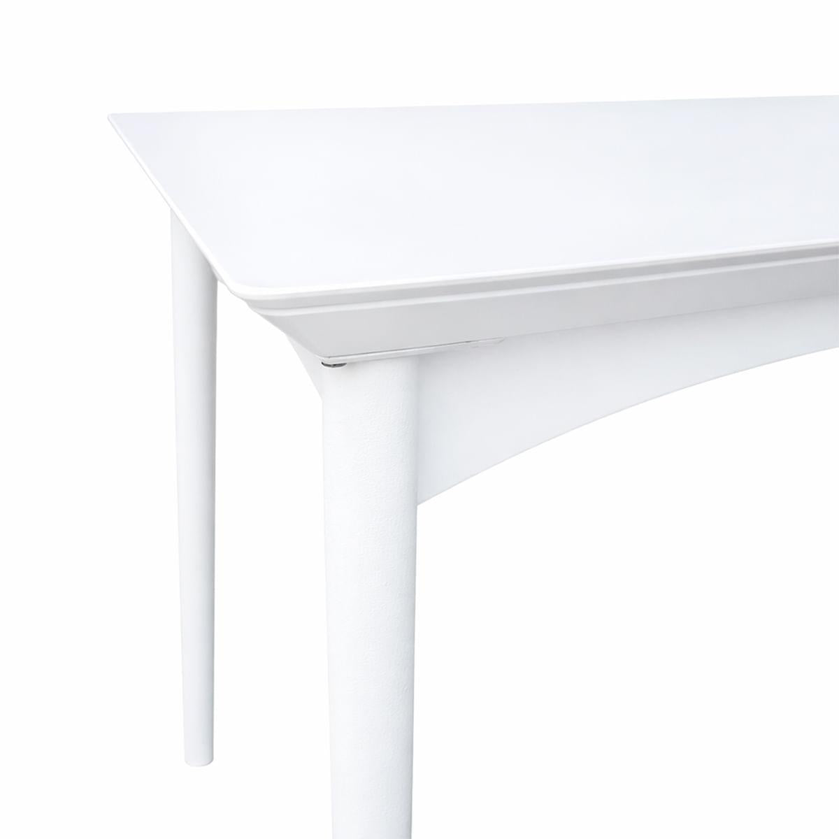Mesa para 4 Lugares Desmontável Júpiter 70cm em Polipropileno Branco Acrilys