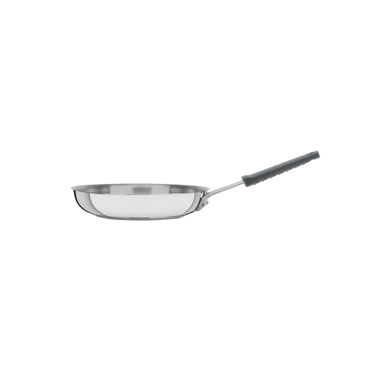 Frigideira Tramontina Professional em Aço Inox e Silicone 20 cm Fundo Triplo Compatível com Indução