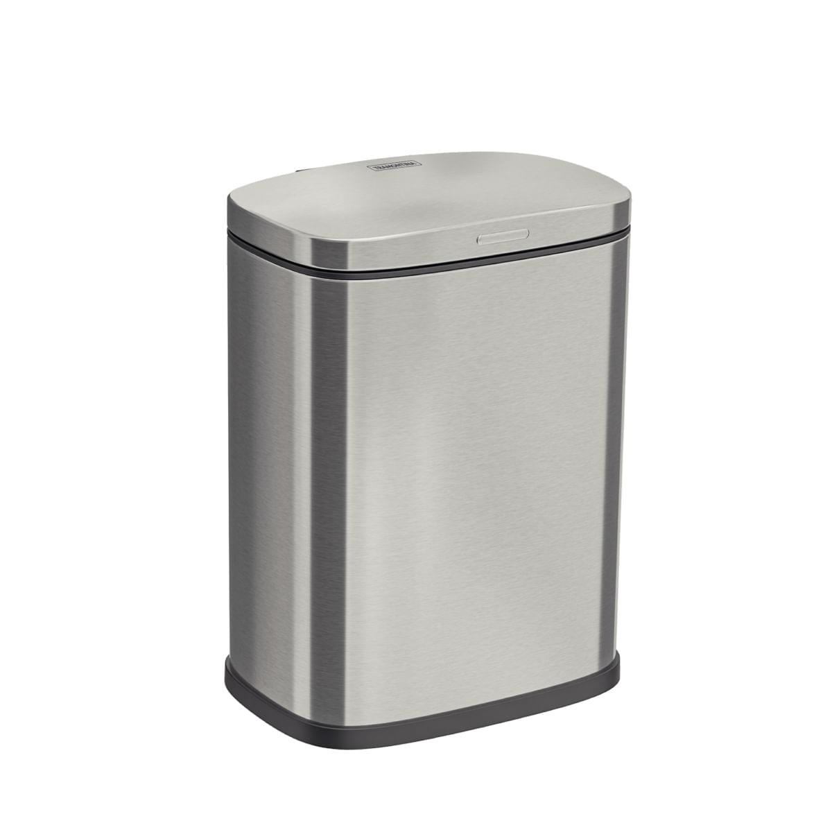 Lixeira Tramontina 3 Litros Tipo D em Aço Inox Scotch Brite