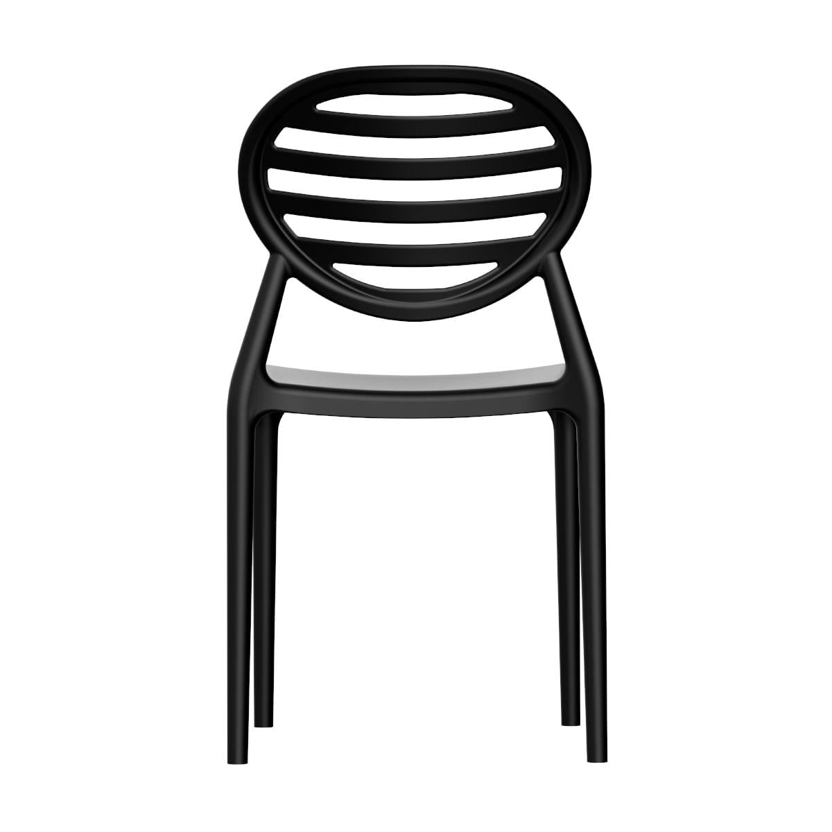 Cadeira Stripe em Polipropileno Preto Im In
