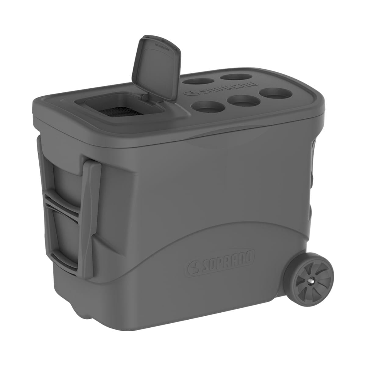 Caixa Térmica Tropical S Plus 50L com Rodas Cinza Soprano