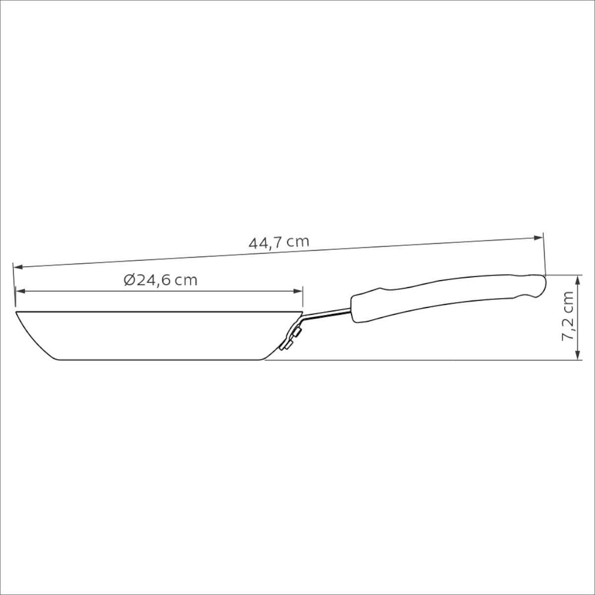 Frigideira Tramontina Profissional Alumínio Antiaderente 24 cm 1,3 L