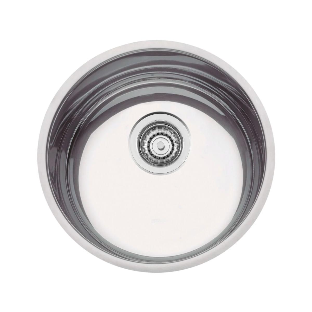 Cuba de Embutir Tramontina Luna 38 BL em Aço Inox Alto Brilho 38 cm