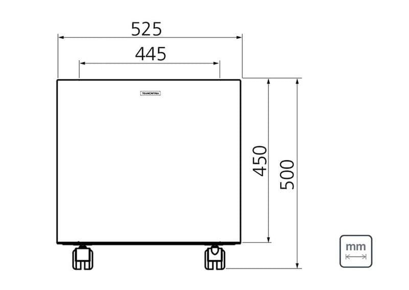 Cachepô Square Inox 50x50 cm Tramontina 94540719