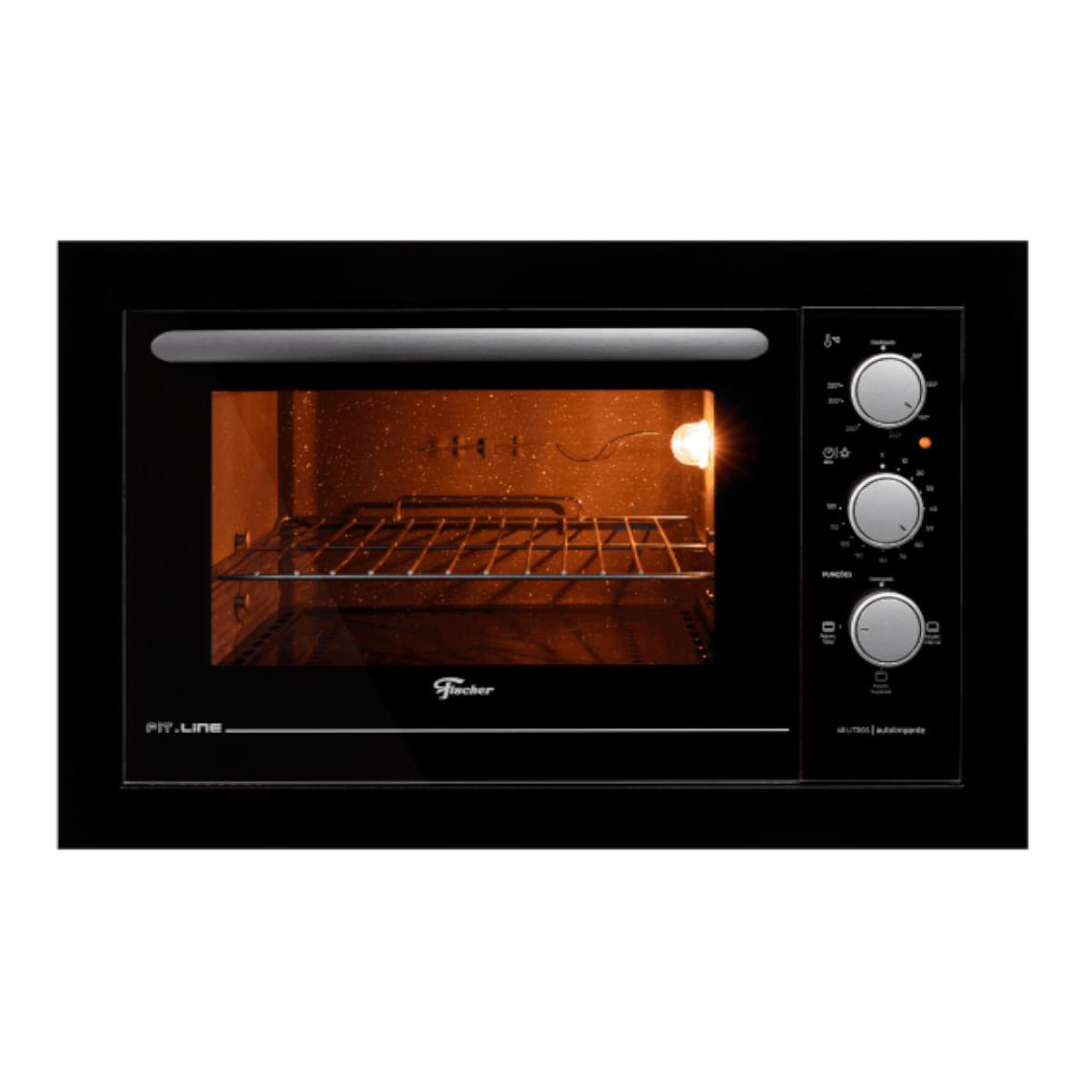 Forno Elétrico de Embutir Fischer Fit Line 48 litros 220V