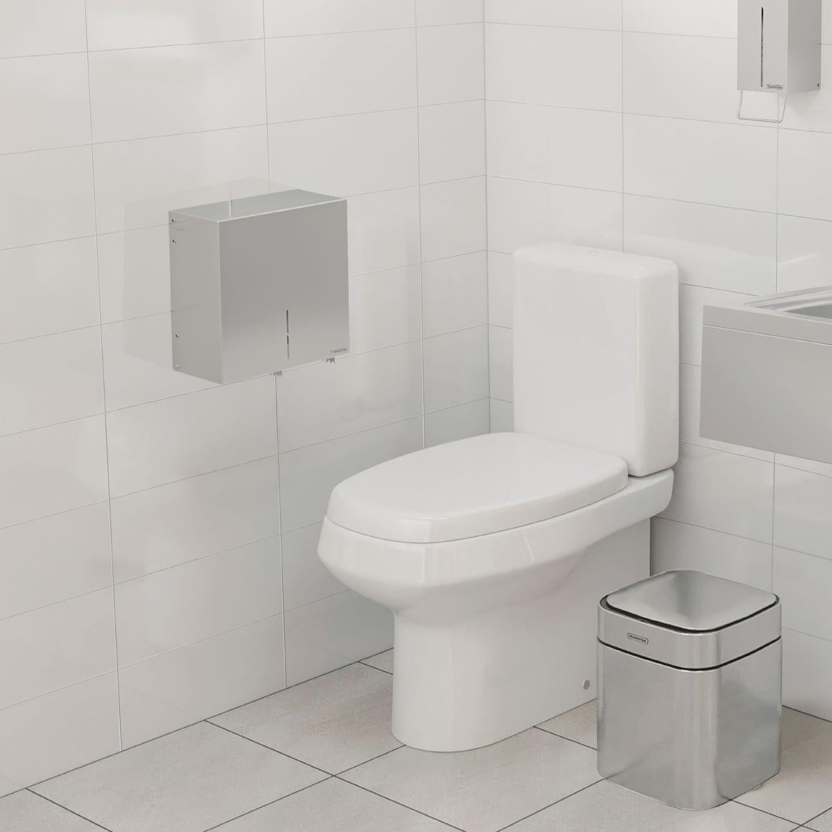 Dispenser em Aço Inox para Papel em Rolo Tramontina 26,4x12,8x26,3 cm