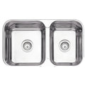 Cuba Dupla Tramontina Isis Perfecta em Aço Inox Polido 69 x 40 cm com Válvula 94062402