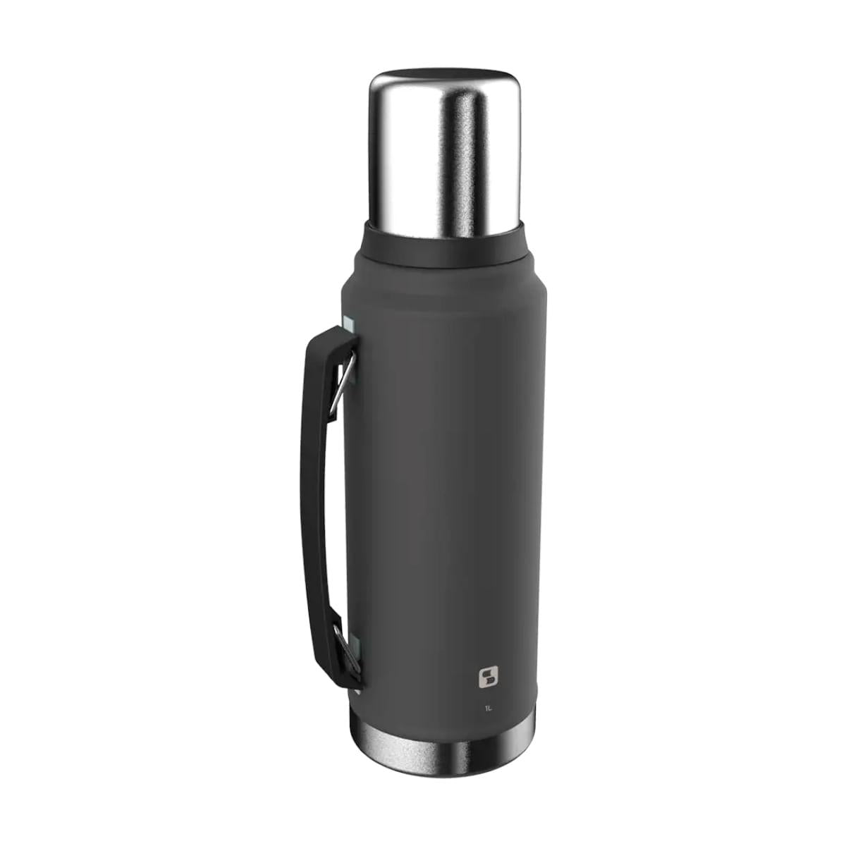 Garrafa Térmica 1 Litro Everest Cinza Soprano em Aço Inox