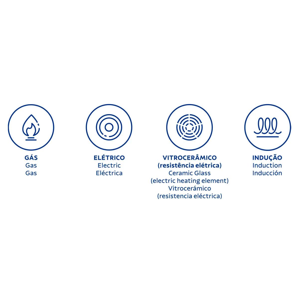 Panela de Pressão Tramontina Arizona Indução Alumínio 20 cm 4,5 L Titânio