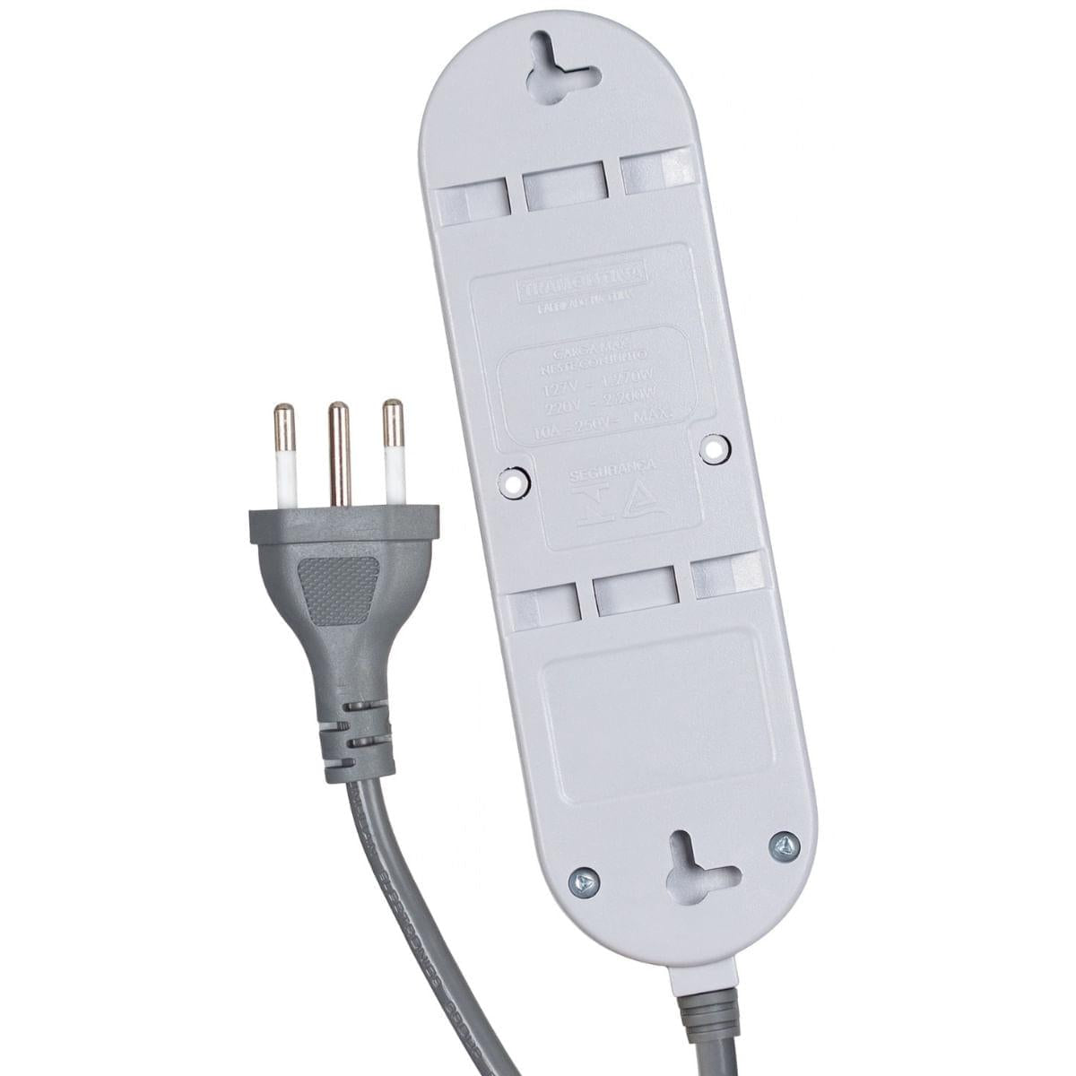 Extensão Múltipla 5 Tomadas 2P+T 10 A 250 V Tramontina 3 m
