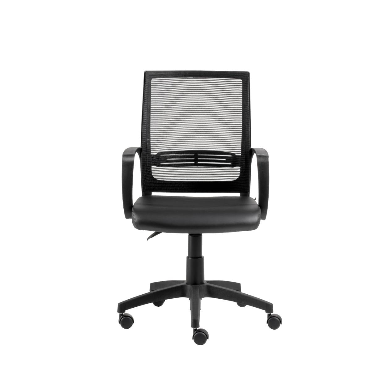 Cadeira de Escritório Giratória Stay Encosto em Tela Universal Base Nylon Preta Roal