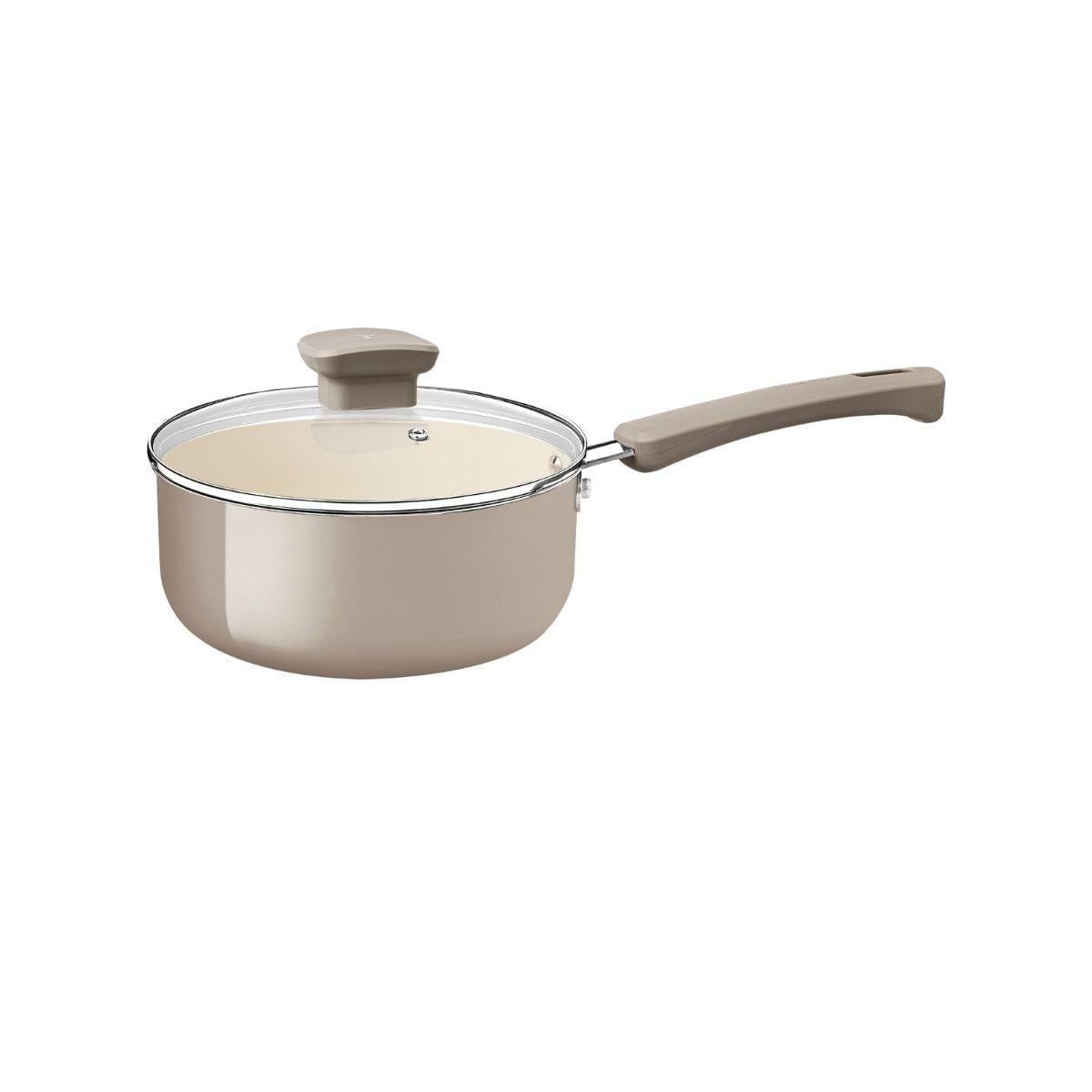 Panela Tramontina Veronese Alumínio e Cerâmica Bege 16cm 1,3 L