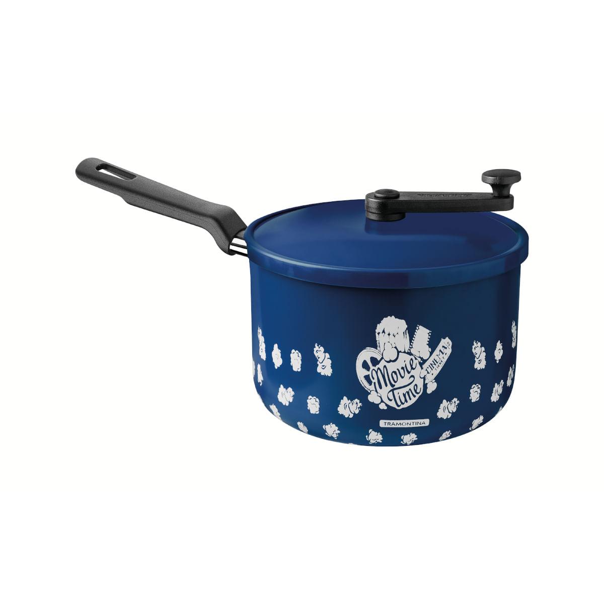 Pipoqueira Tramontina Loreto em Alumínio Starflon Max Azul 20 cm 3,5 L