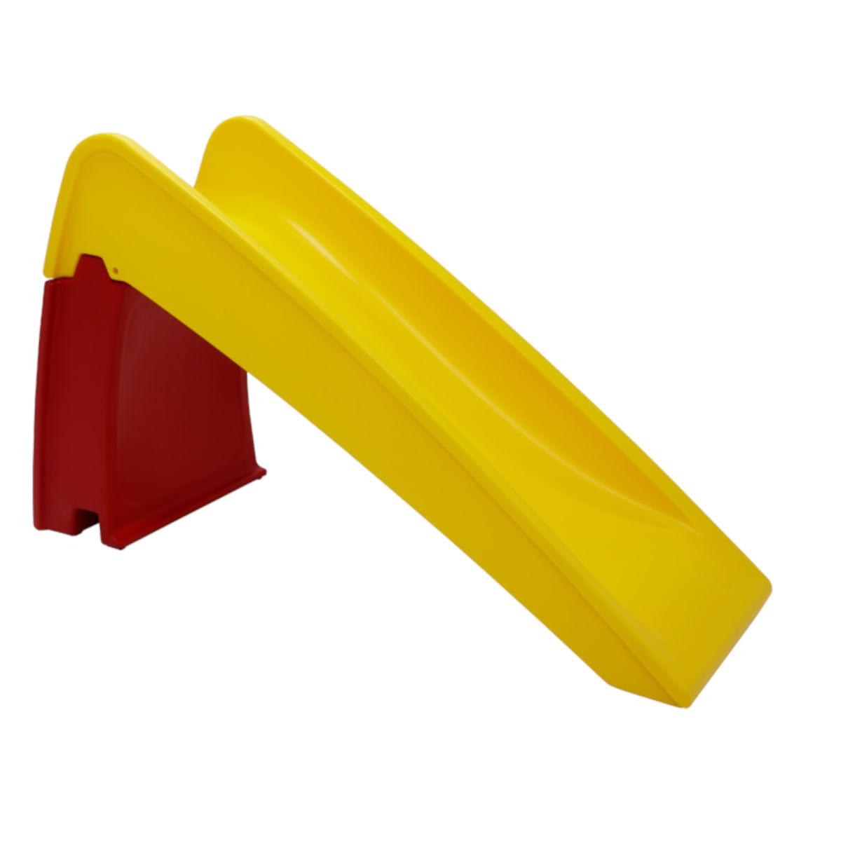 Escorregador Infantil Tramontina Zip em Polietileno Amarelo e Vermelho