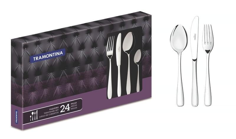Faqueiro Aço Inox 24 peças CONTINENTAL Tramontina 66965000