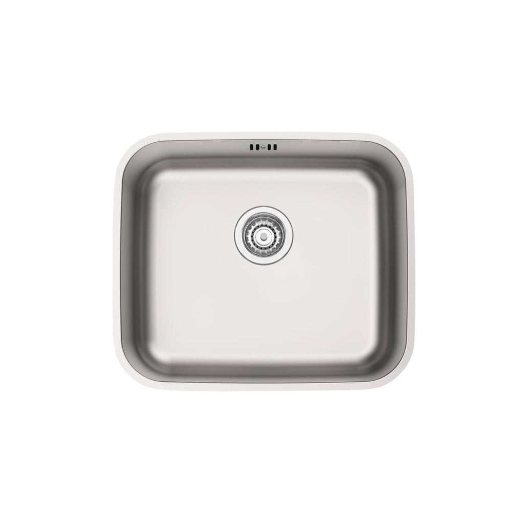 Cuba de Embutir Tramontina 40 x 34 cm Dora 40 BL em Aço Inox Acetinado com Válvula e Escape