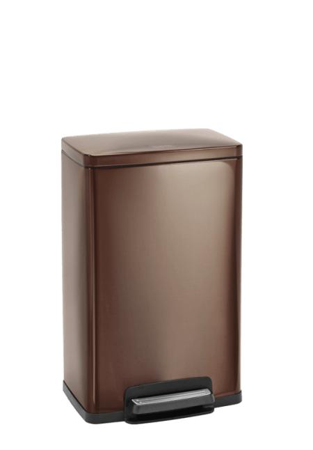 Lixeira com Pedal Aço Inox 45 Litros Bronze Tramontina 94546245