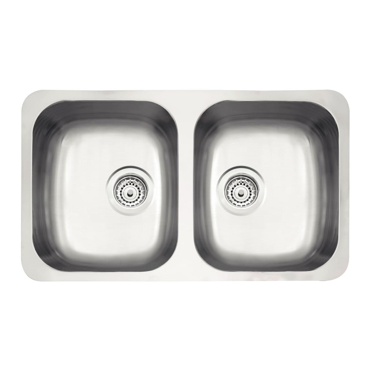 Cuba de Embutir Tramontina Isis Plus 2C 34 BL Aço Inox Acetinado 77,5x45 cm OUTLET