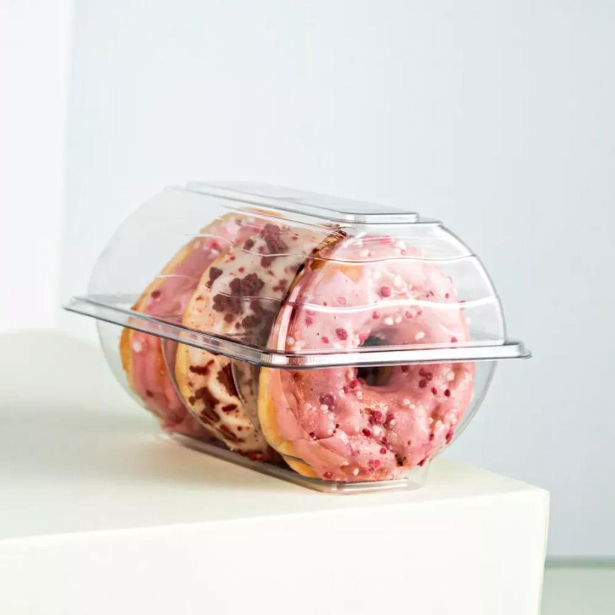 150un Embalagem Plástico 3 Donuts G23 900ml Galvanotek