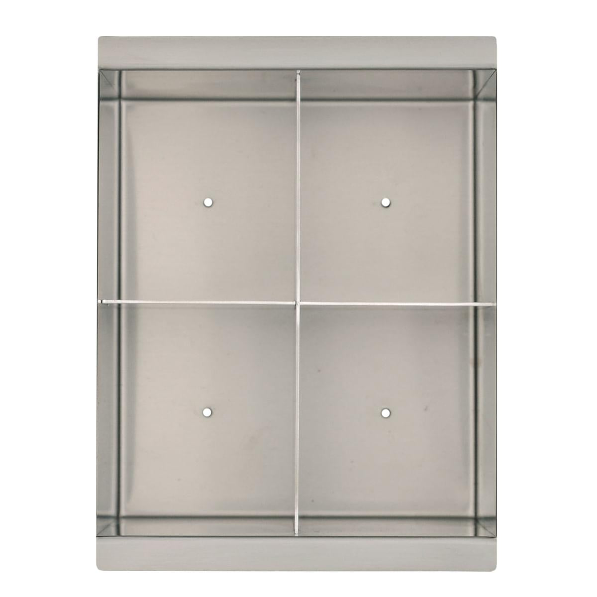 Escorredor Porta Talheres Tramontina em Aço Inox Scotch Brite para Sobrepor no Escorredor de Embutir 15x16 cm