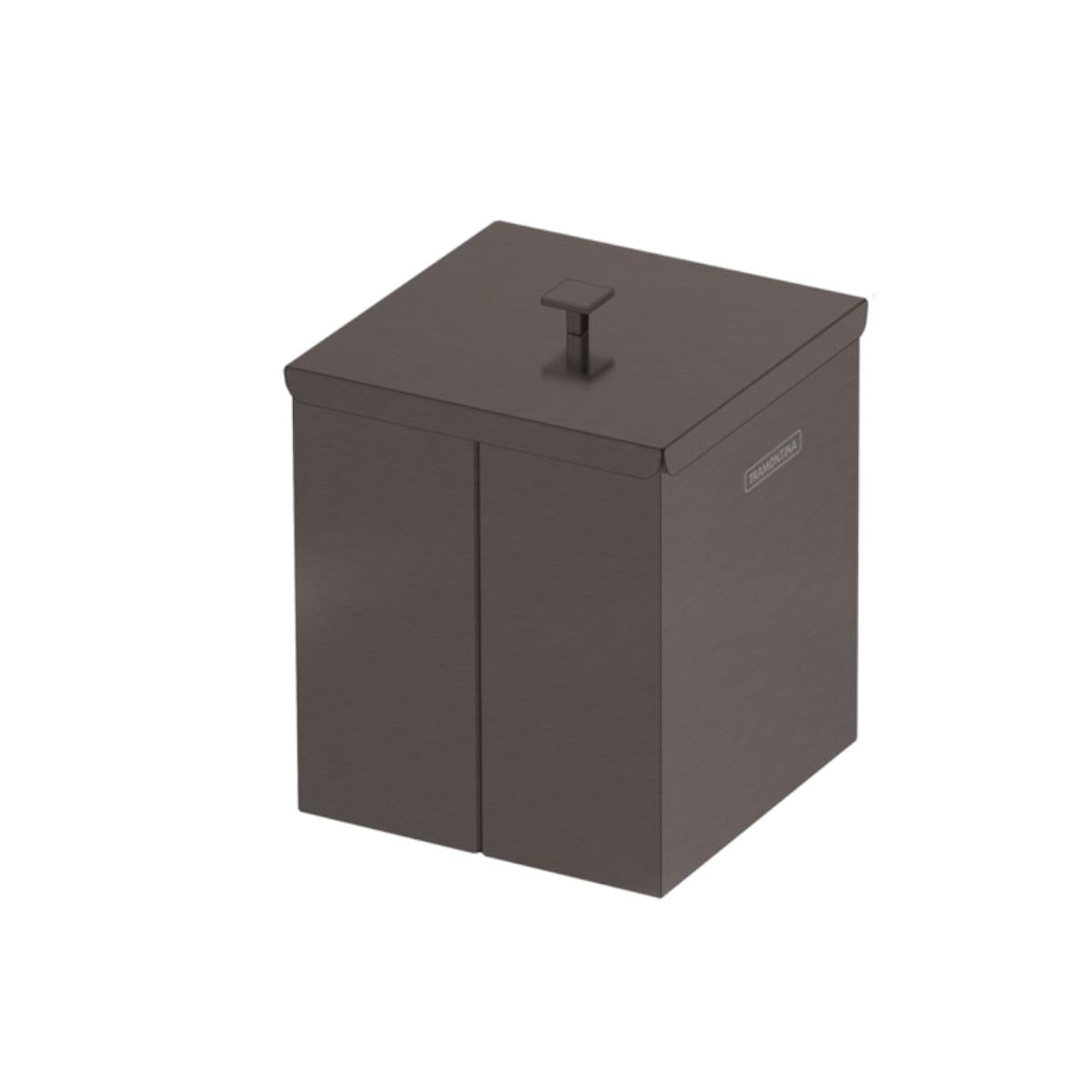 Lixeira Tramontina Luz 4,5 Litros em Inox com Acabamento Fosco Black Matte OUTLET