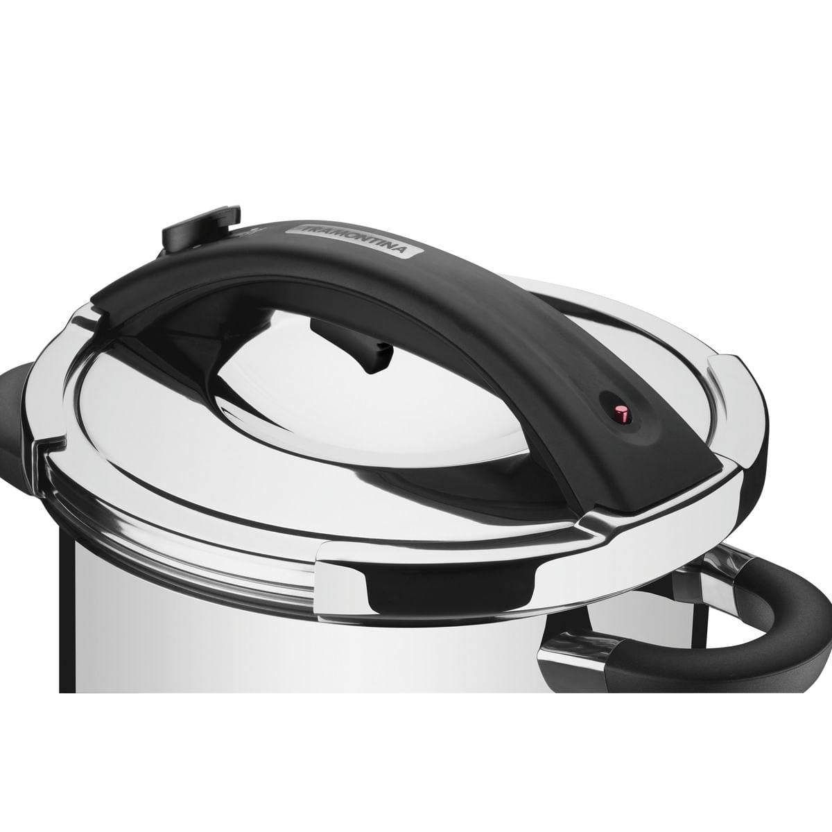 Panela de Pressão Tramontina em Aço Inox Fundo Triplo 24 cm 6 Litros 62518240