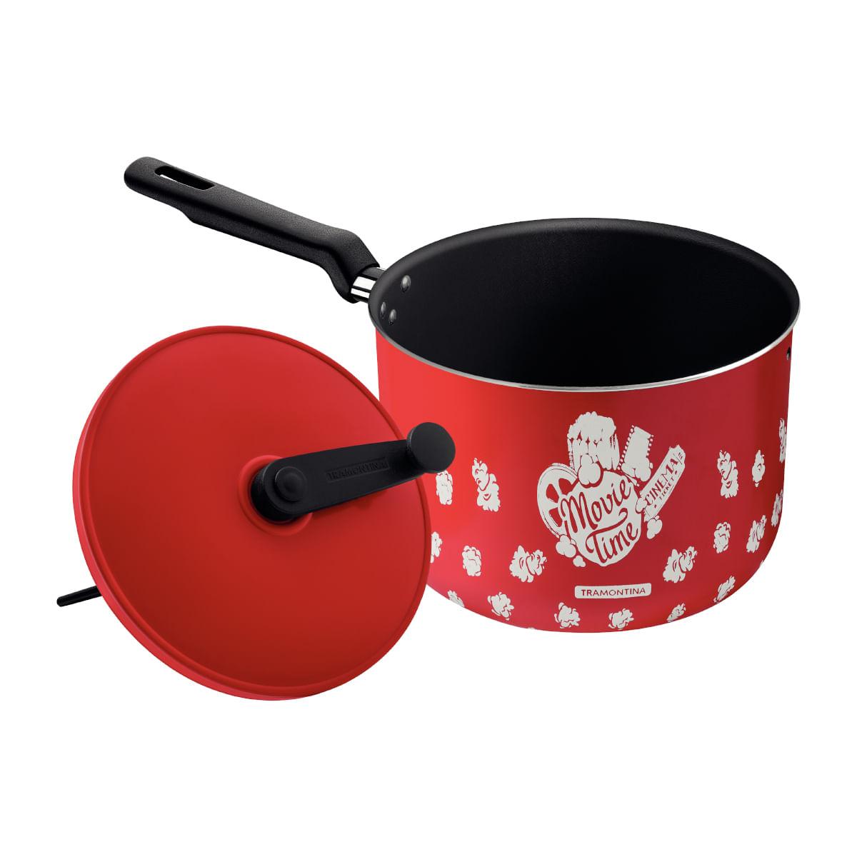 Pipoqueira Tramontina Loreto em Alumínio Starflon Max Vermelha 20 cm 3,5 L