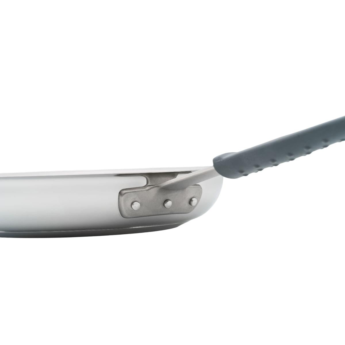 Frigideira Tramontina Professional em Aço Inox e Silicone 26 cm Fundo Triplo Compatível com Indução