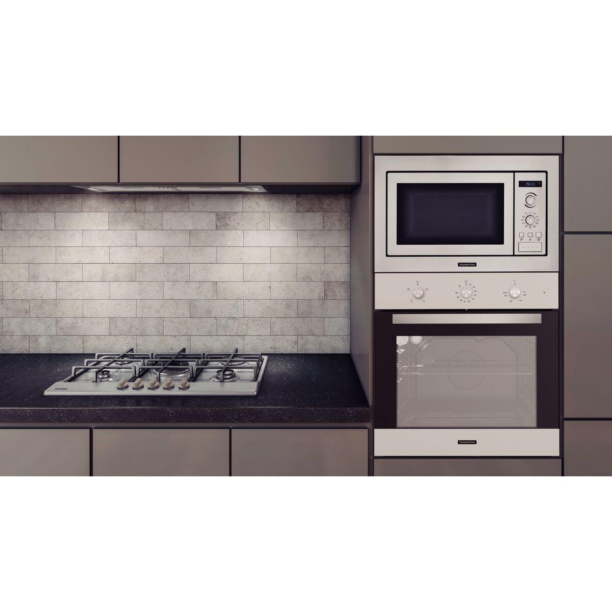 Forno Elétrico de Embutir Tramontina Inox Basic 60 F4 em Aço Inox 4 Funções 71 L