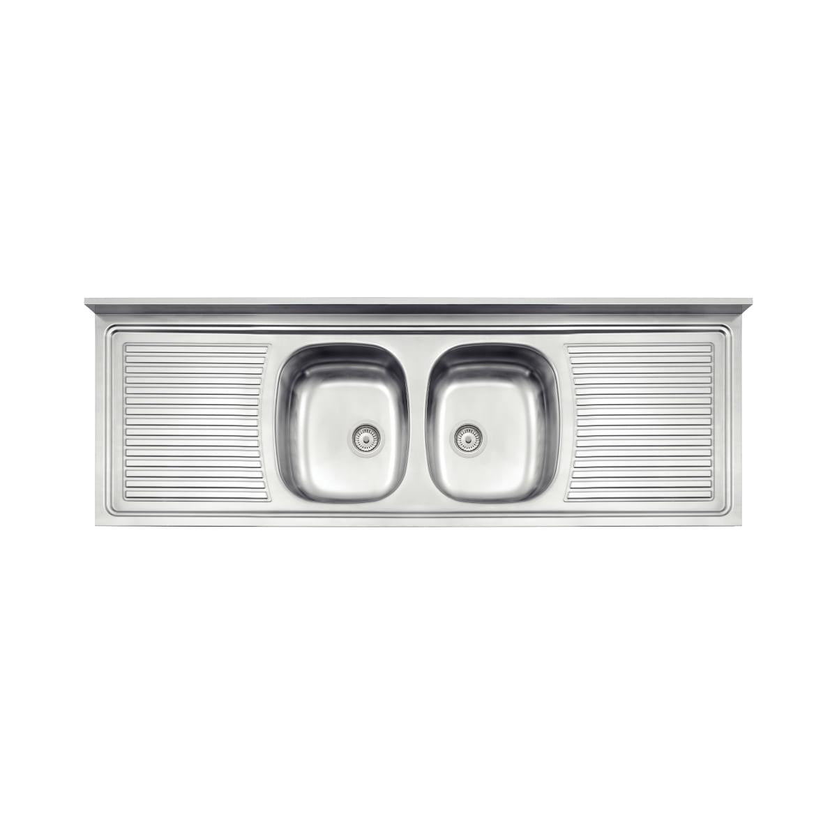 Pia de Apoio Tramontina Ribon 2C 34 em Aço Inox 160 x 55 cm