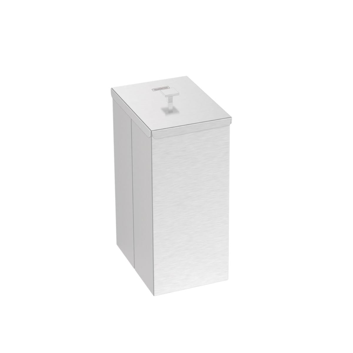 Lixeira Luz Slim Tramontina em Aço Inox Acetinado 5,5 Litros OUTLET