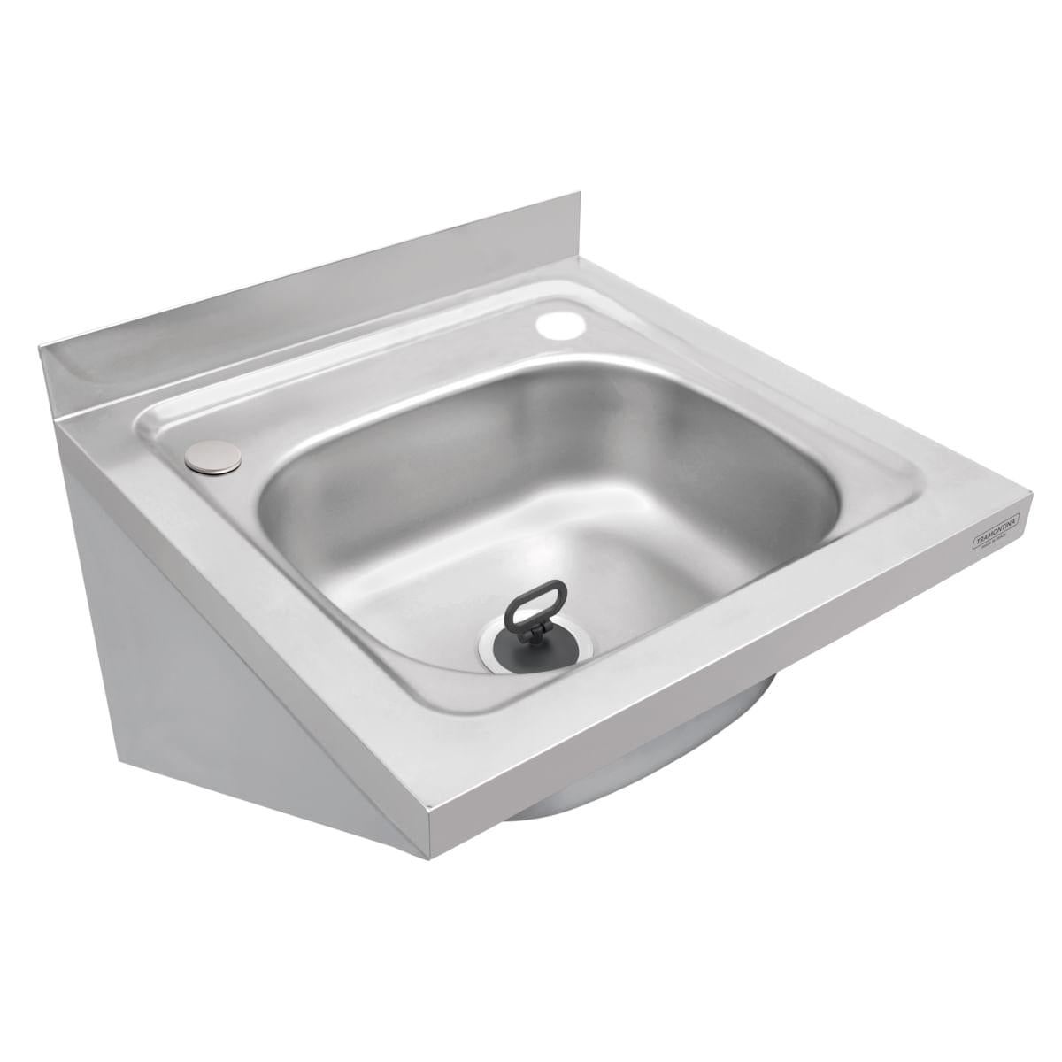 Lavatório de Parede Industrial com Suporte Inox 40x40,5x28cm Tramontina 95000005