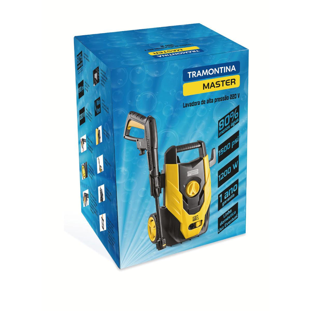 Lavadora de Alta Pressão Tramontina 1200W 220V com Mangueira 3m e Jato Regulável