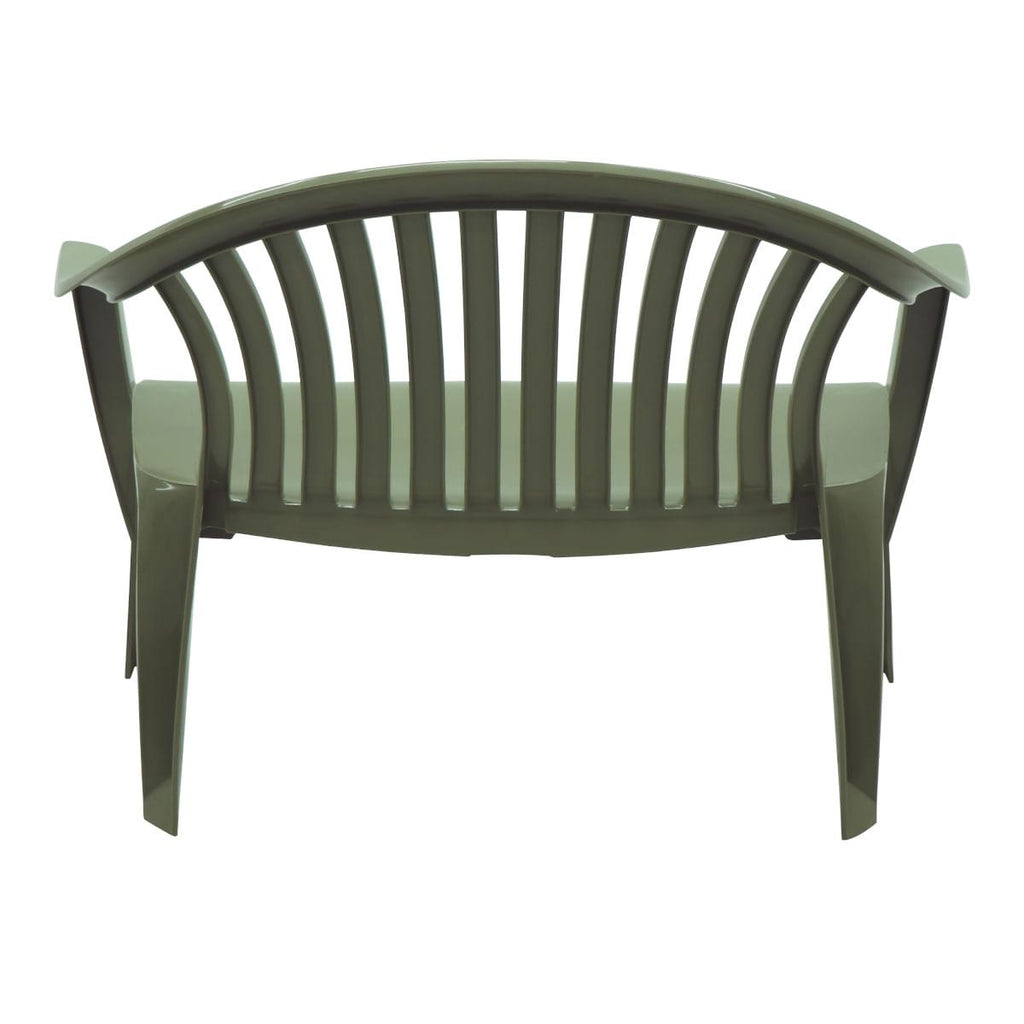 Banco Tramontina Leme 114x60 cm em Polipropileno Verde Oliva