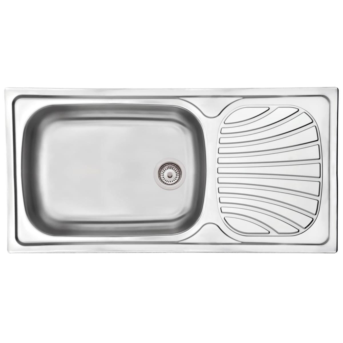 Cuba de Sobrepor Inox Acetinado 100x50cm Alpha 56 R Perfecta Tramontina 93854602