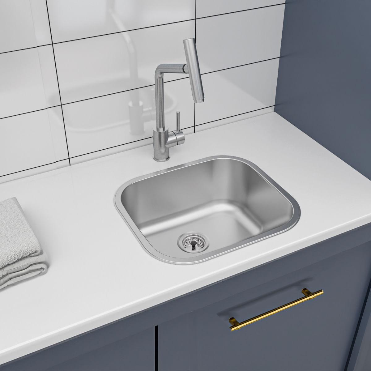 Tanque Tramontina Hera Compact 19 Litros em Aço Inox Acetinado 40x35 cm