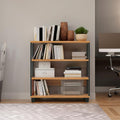 Balcão 4 Prateleiras 89,5 x 29 x 92 cm Freijó/Preto Dalla Costa F23