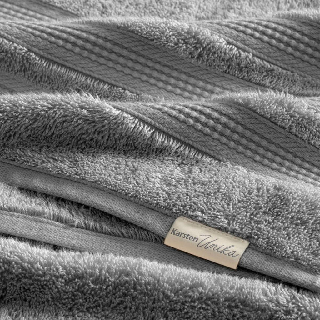Toalha de Banho Karsten Fio Penteado 100% Algodão Suprema Cinza 70x140cm