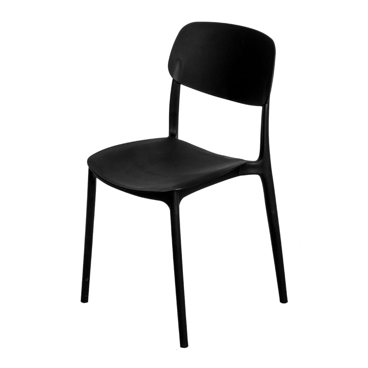 Cadeira Esla Preta em Polipropileno Or Design