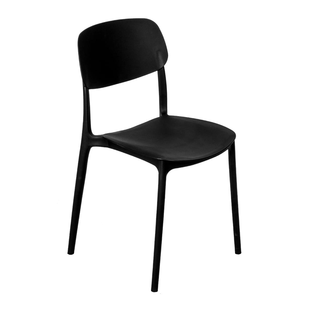 Cadeira Esla Preta em Polipropileno Or Design